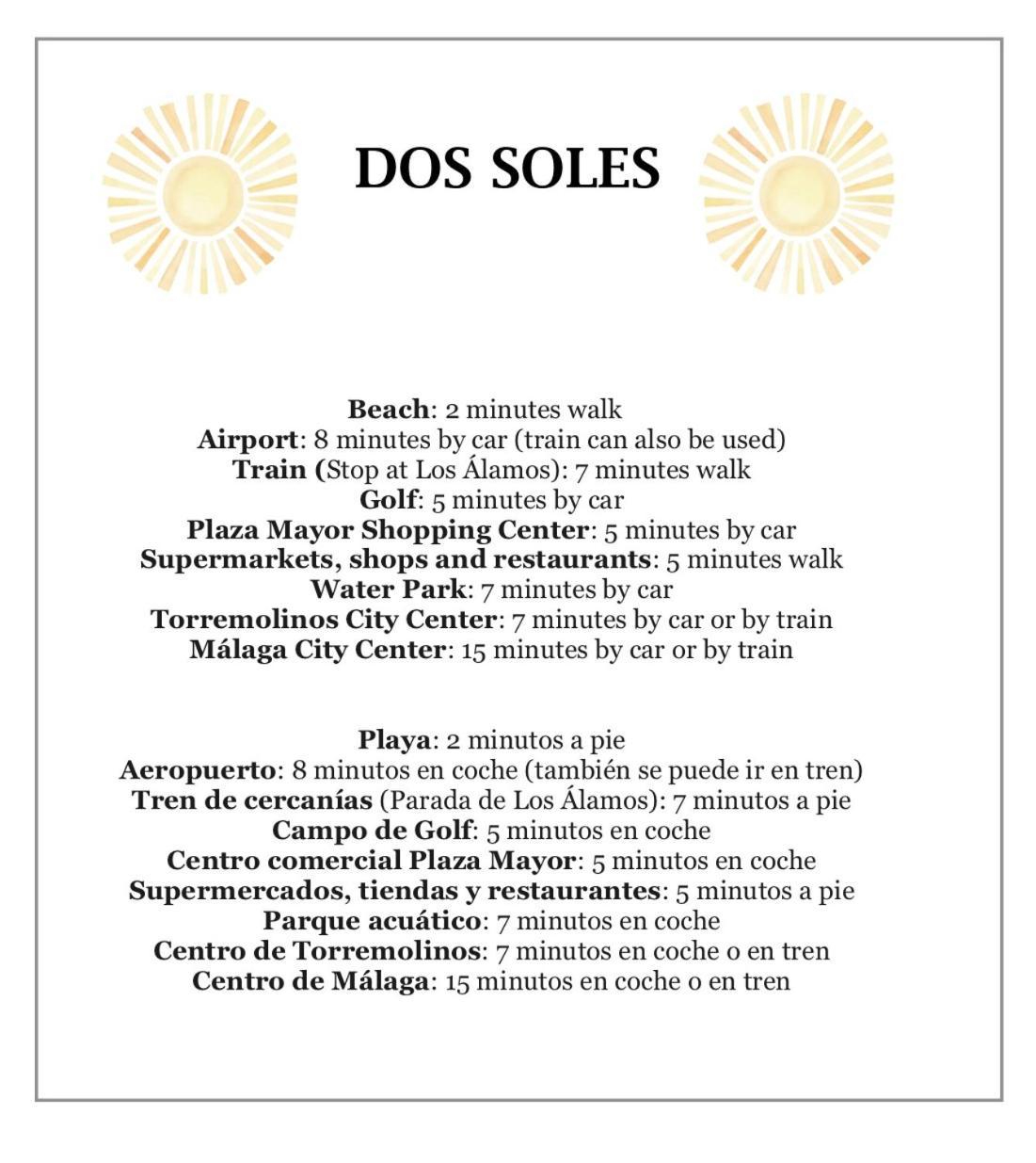 Dos Soles - Only 100 Meters From Appartement